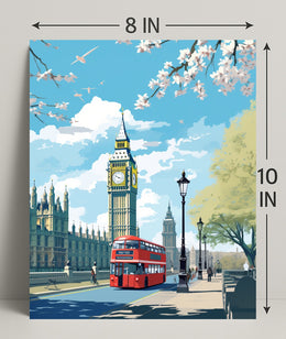 London In Springtime Poster