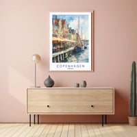 Copenhagen Waterfront Scene Poster PosterGoat