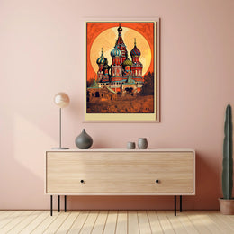 Vibrant Russian Architecture Poster