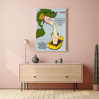 Humanitarian Aid Milk Initiative Vintage Educational or Infographic Poster PosterGoat