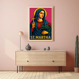 St. Martha Iconic Representation Poster