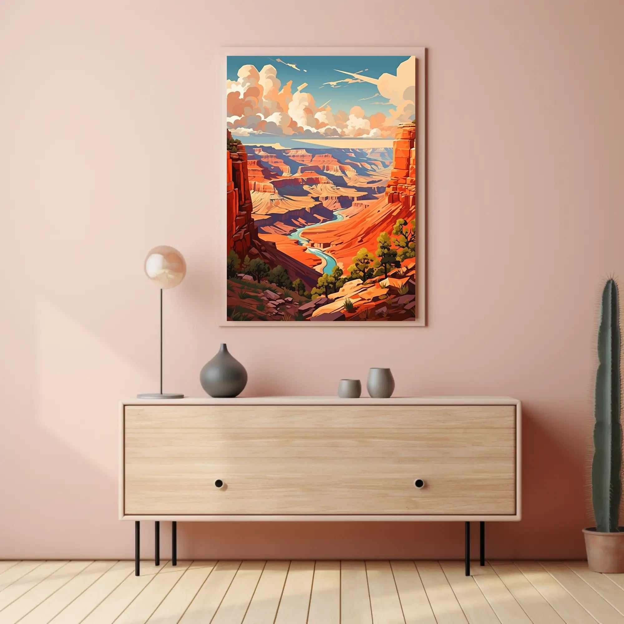 Majestic Canyon Vista Poster