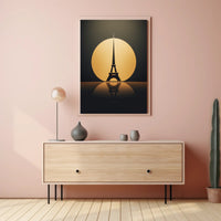 Eiffel Tower Silhouette Poster