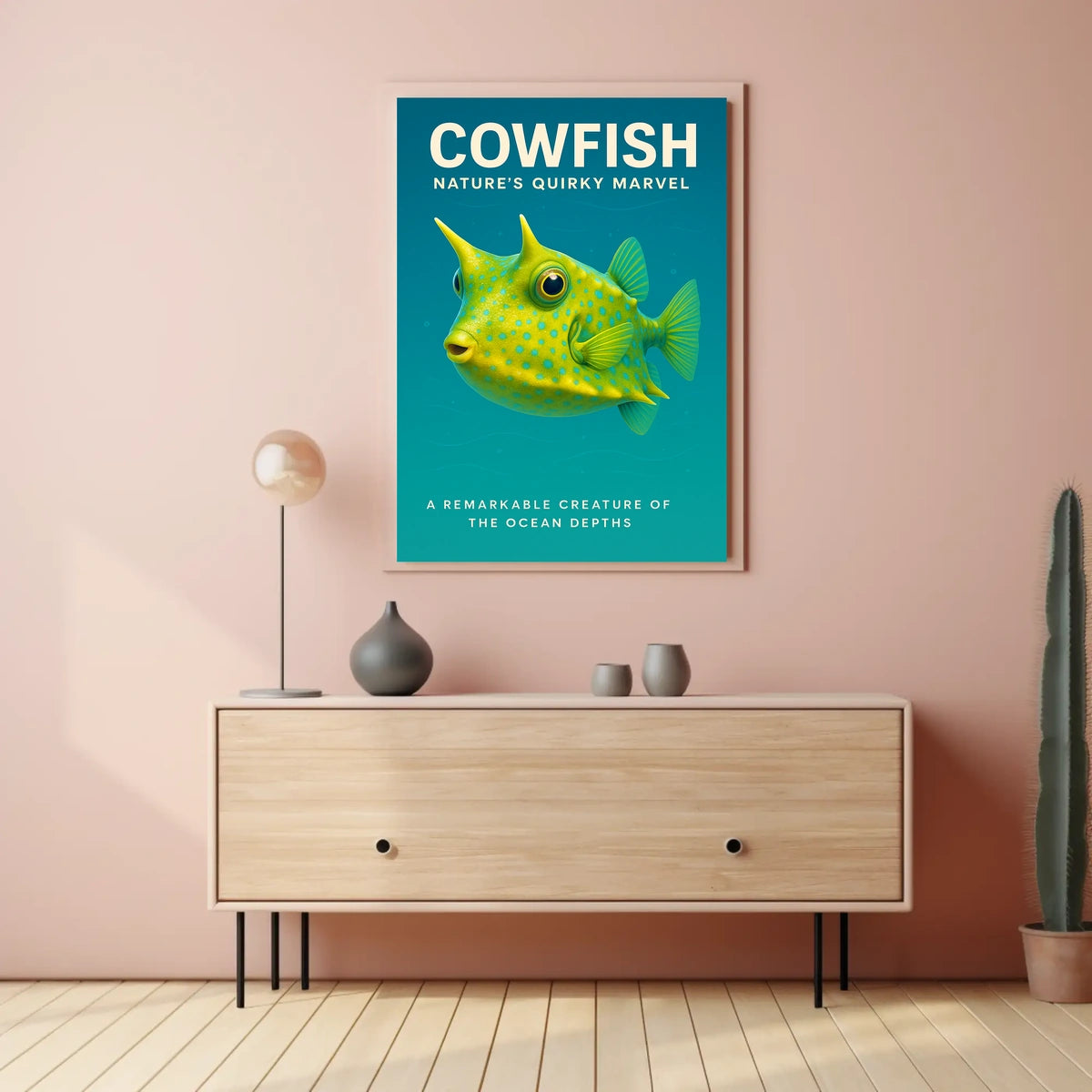 Cowfish NatureS Quirky Marvel Poster