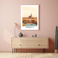 Bordeaux Cityscape Travel Art Print - Urban or Cityscape Poster