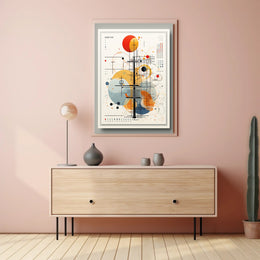 Abstract Geometric Composition Abstract Poster