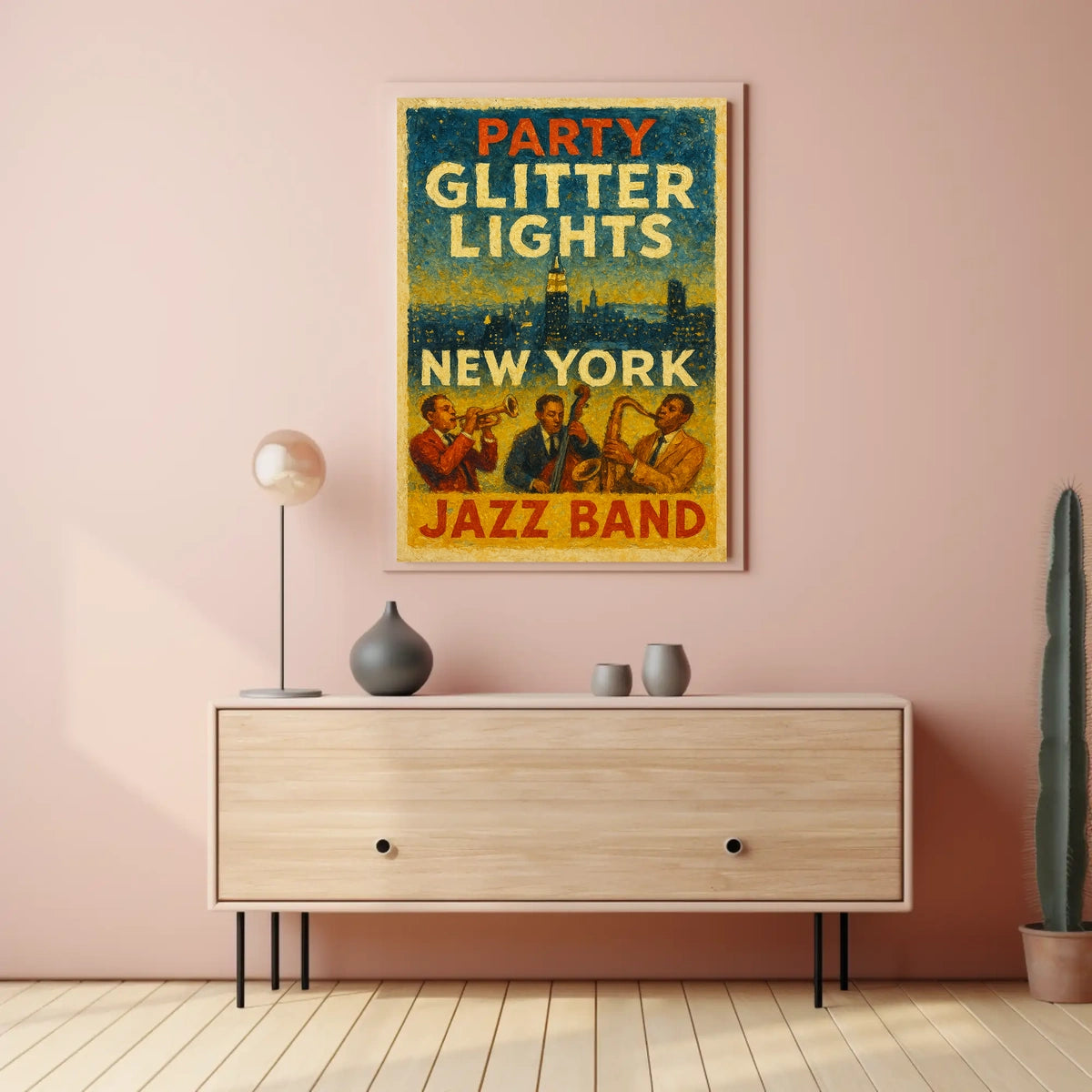 New York Jazz Night Poster