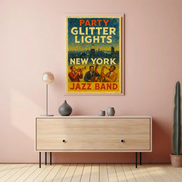 New York Jazz Night Poster