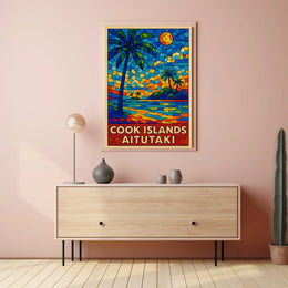 Cook Islands Aitutaki Paradise Poster