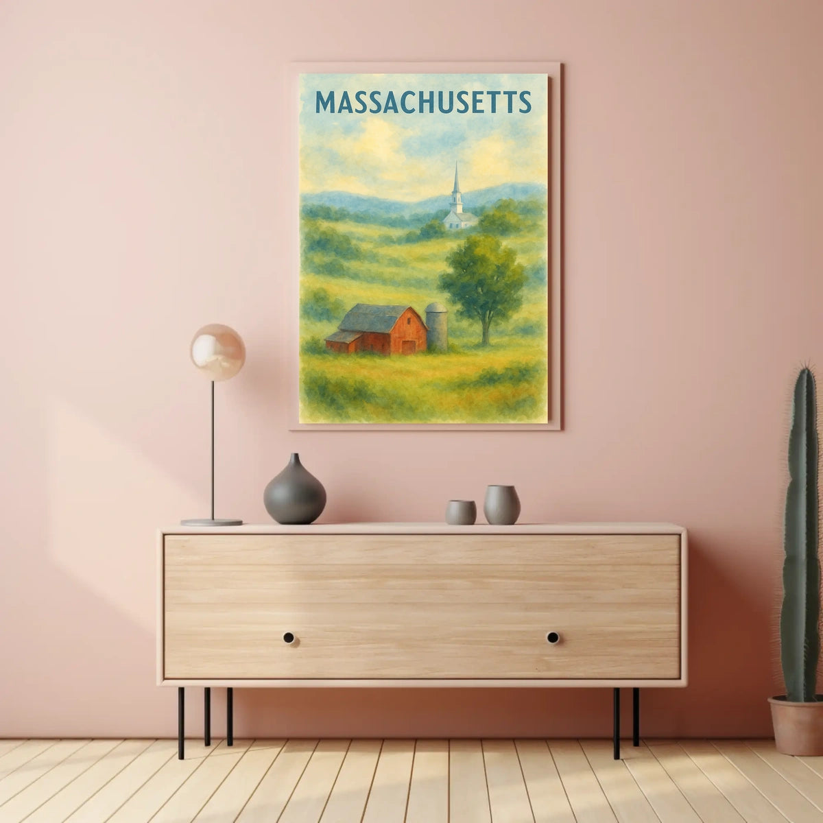 Scenic Massachusetts Landscape Poster