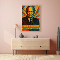 Dwight D. Eisenhower 34th President of the United States Street Art Mashup Poster