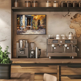 Charming Café Terrace Poster