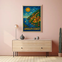 Amalfi Coast Mosaic Poster
