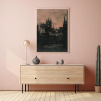 Industrial Cityscape During the Industrial Revolution Urban Cityscape PosterGoat