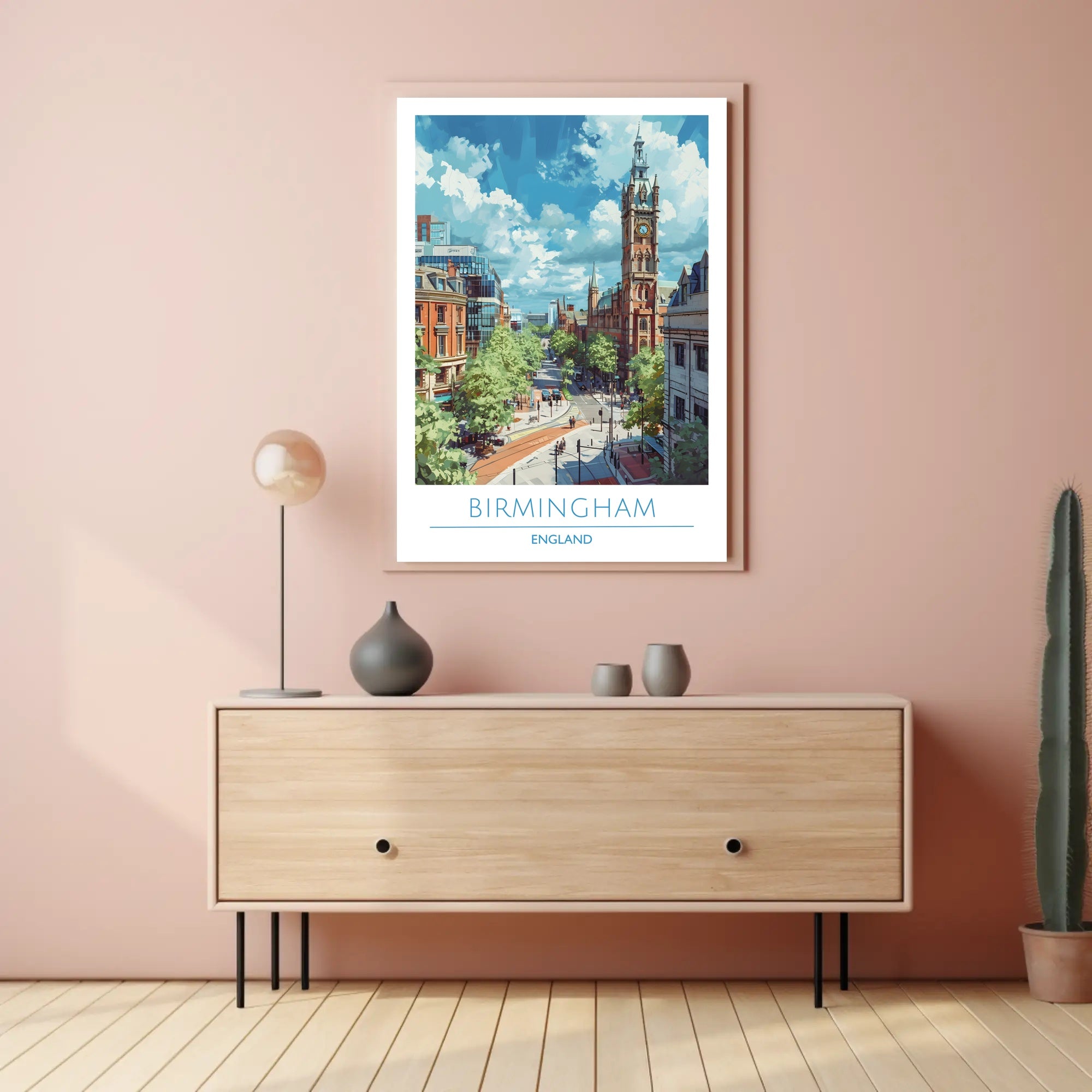 Birmingham Skyline Poster