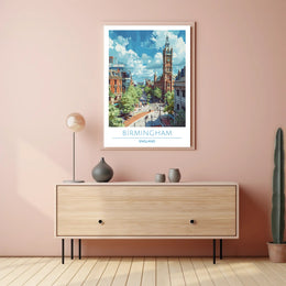 Birmingham Skyline Poster