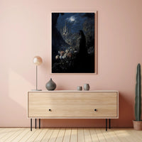 Moonlit Gothic Castle Fantasy or Mythology Poster PosterGoat