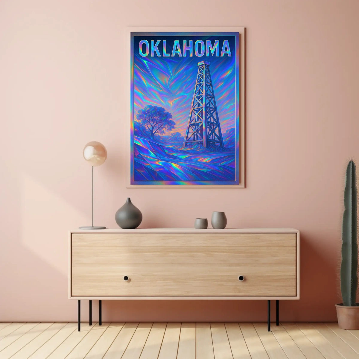 Oklahoma Oil Derrick Poster