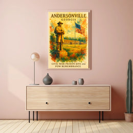 Andersonville Civil War Prison Remembrance Poster Print