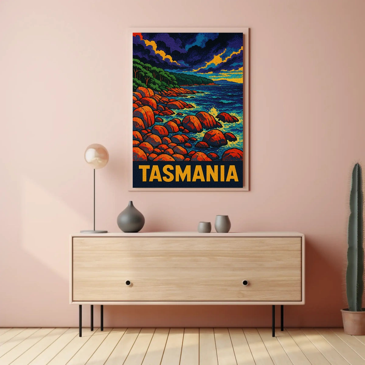 Tasmania Coastal Landscape Poster