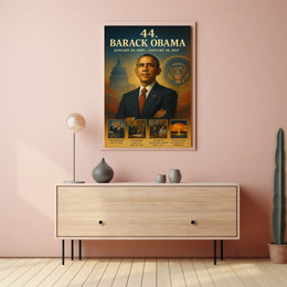 Barack Obama 44th President Historical or Presidential Poster
