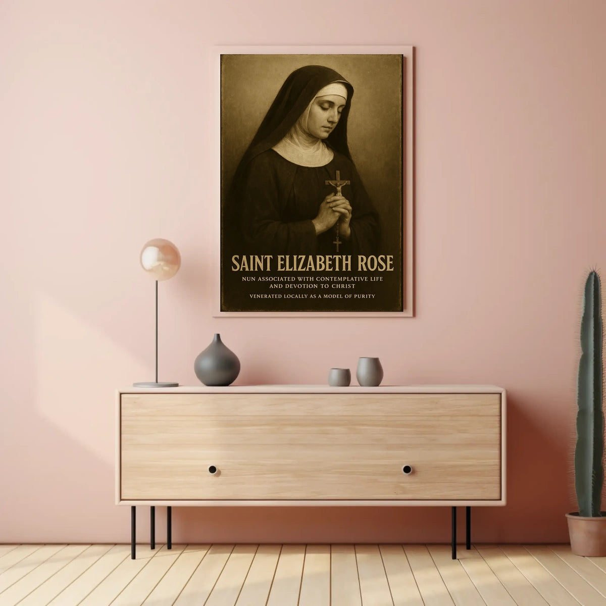 Saint Elizabeth Rose Poster