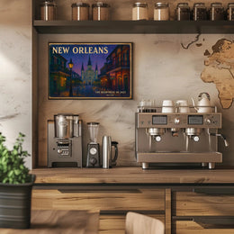 New Orleans Jazz Travel Poster Wall Art