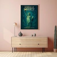 Statue of Liberty A Fantasy Poster Design Poster