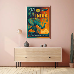 Fly India Wander In Color Poster