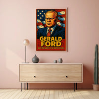 Gerald Ford 38th President Poster Museum Quality Wall Art