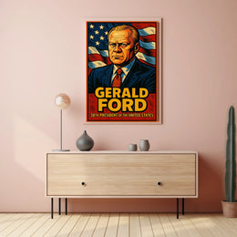 Gerald Ford 38th President Poster Museum Quality Wall Art