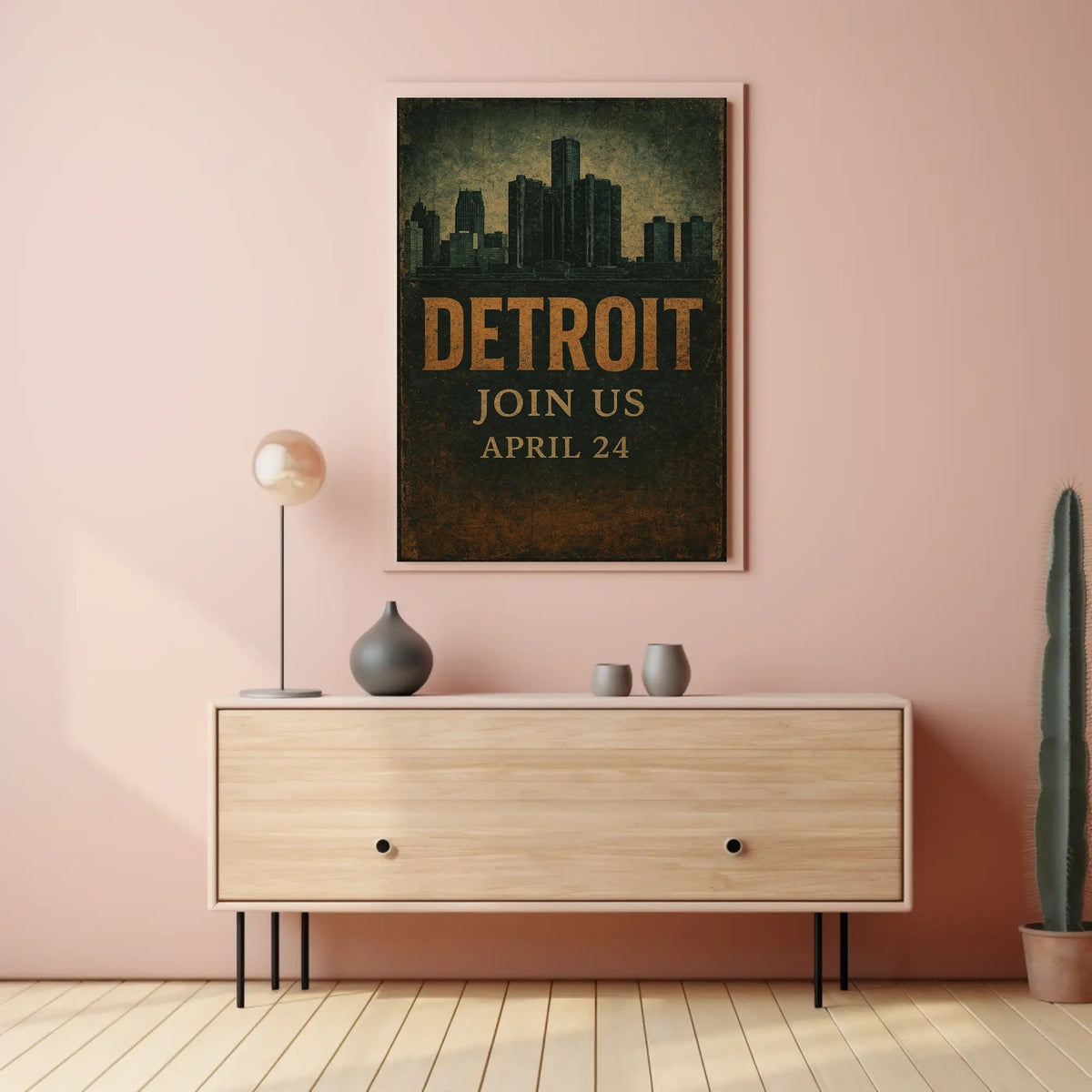 Detroit Event Invitation Poster