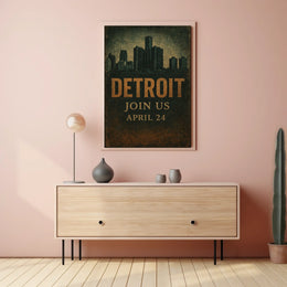 Detroit Event Invitation Poster