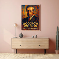 Woodrow Wilson Presidential Portrait Poster