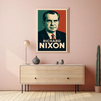 Richard Nixon Portrait Pop Art Realism Cold War Era Heritage Icon Collectors Poster