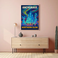 Anchorage Northern Glow Poster