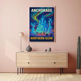 Anchorage Northern Glow Poster