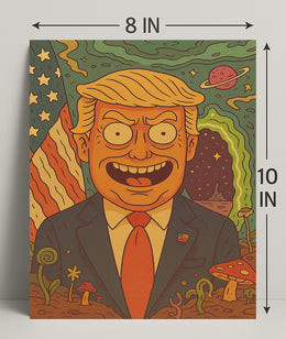 Cosmic Cartoon President Poster PosterGoat
