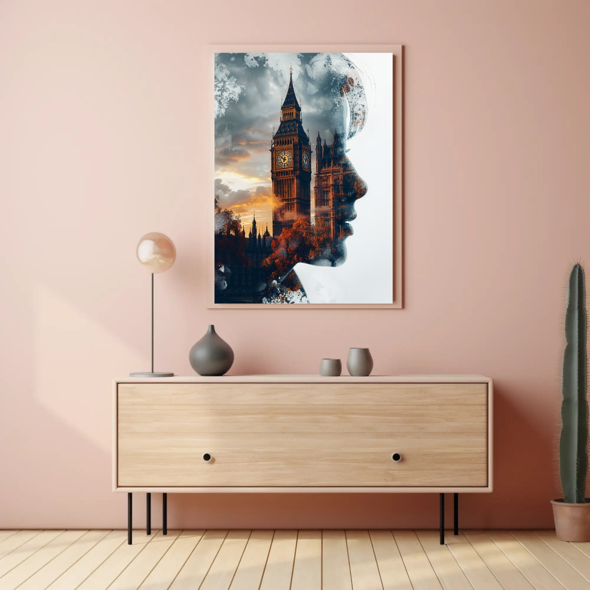 Reflections of London Art Print Poster for Home Decor and Wanderlust Enthusiasts PosterGoat