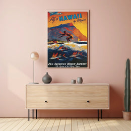 Fly To Hawaii By Clipper Poster