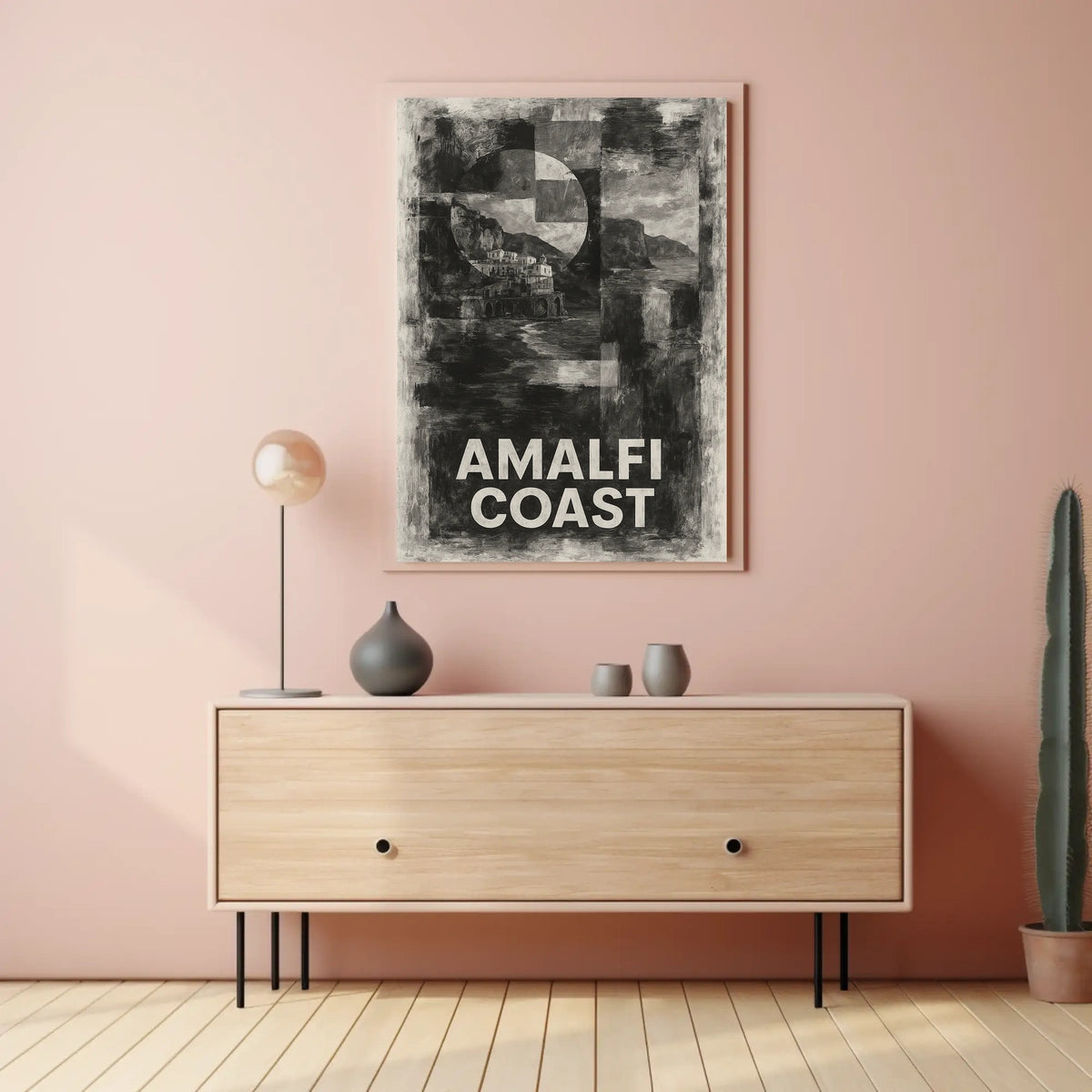 Amalfi Coast Poster Wall Art Coastal Decor Scenic Print