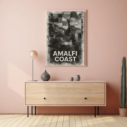 Amalfi Coast Poster Wall Art Coastal Decor Scenic Print