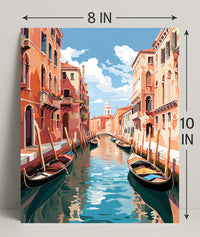 Venetian Canal Serenity Poster