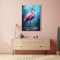 Vibrant Flamingo Art Poster