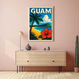 Tropical Escape to Guam Poster