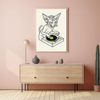 Dj Cat Grooves Poster
