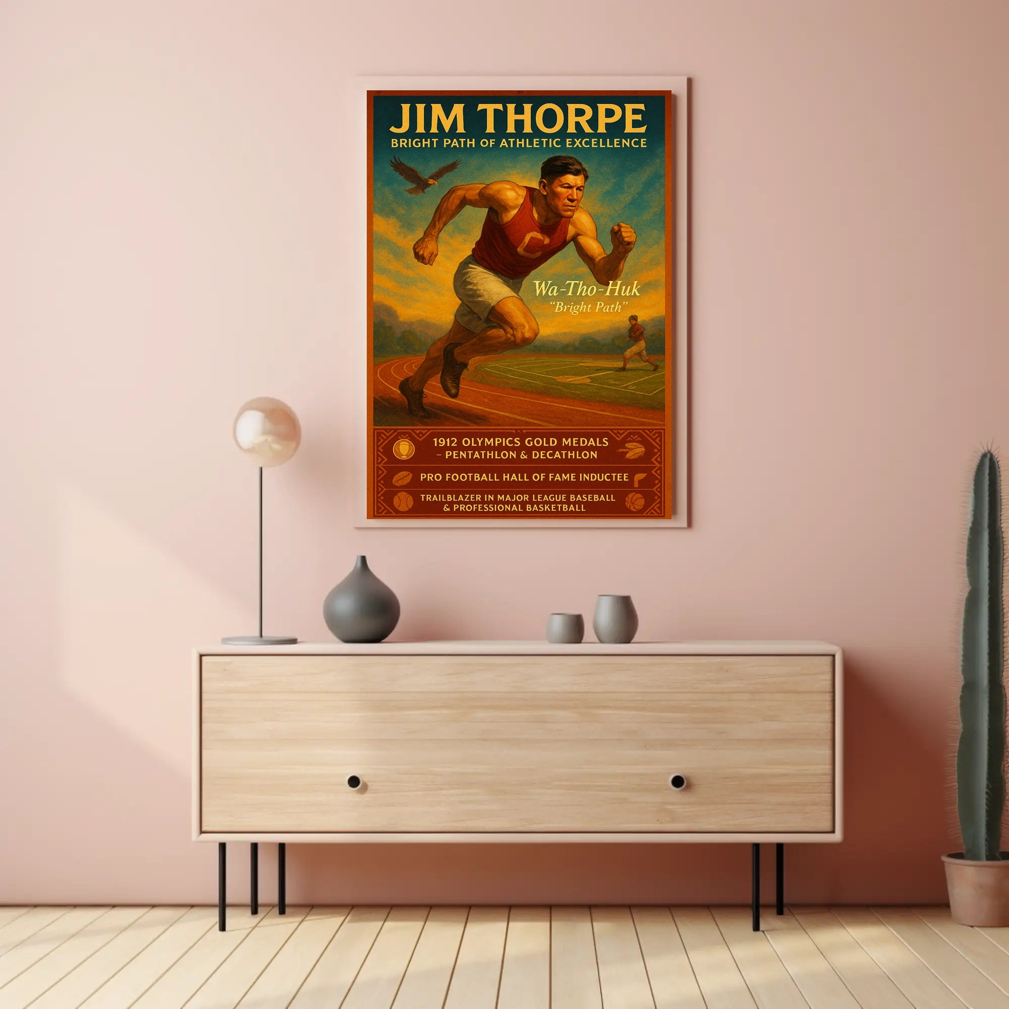 Jim Thorpe: A Legacy of Athletic Prowess Poster