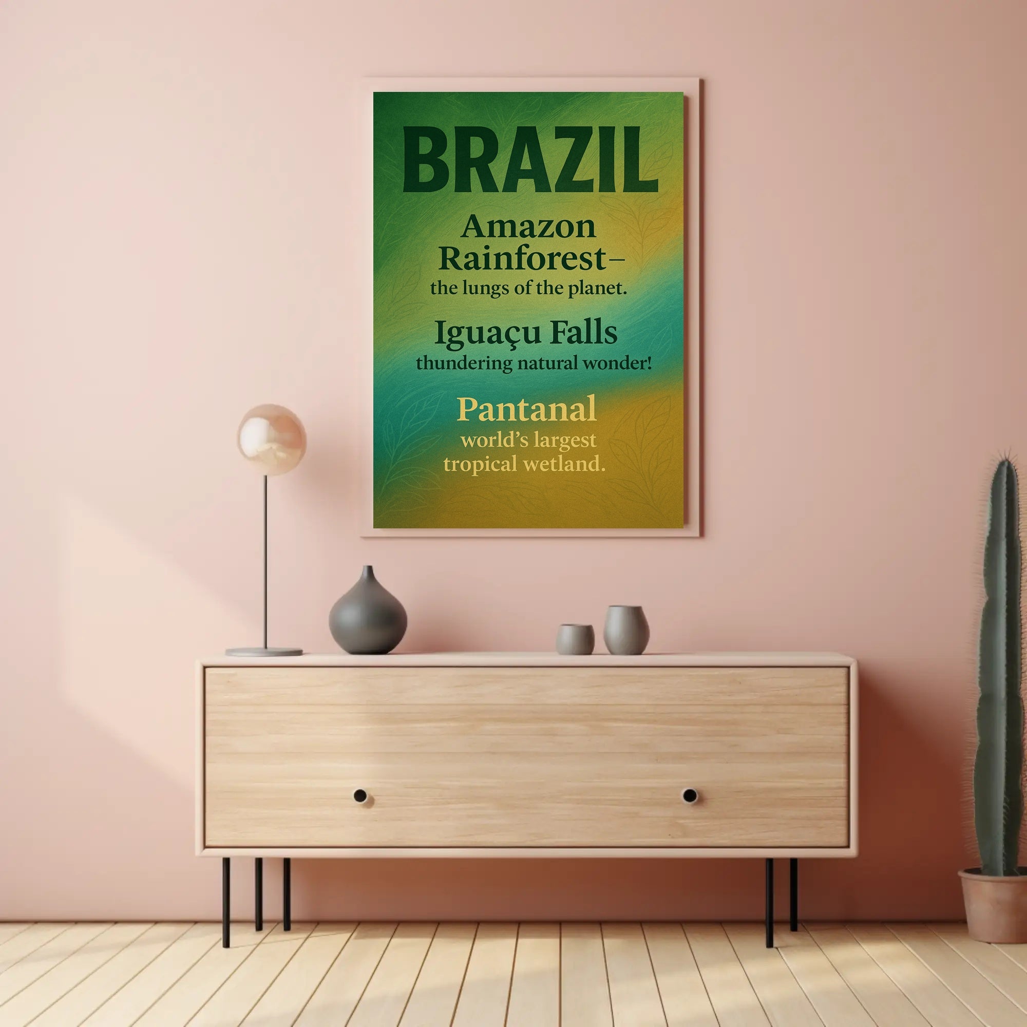 Wonders of Brazil Poster PosterGoat