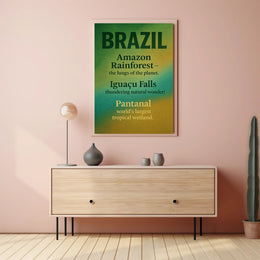 Wonders of Brazil Poster PosterGoat