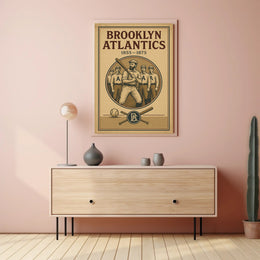 Brooklyn Atlantics Vintage Baseball Poster PosterGoat